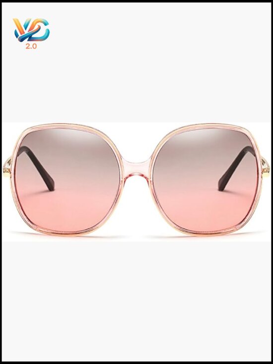 Oversized Square Sunglasses Retro Vintage Trendy UV400 Protection main image 6